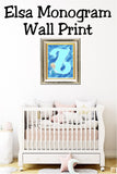 Elsa Monogram Print
