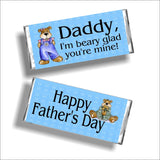 Beary Glad Father's Day Candy Bar Wrapper