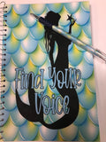 Find Your Voice Mermaid Notebook Journal