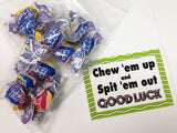 Chew 'Em Up Football Team Printable Bag Topper