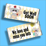 Get Well Soon Mouse Candy Bar Wrapper