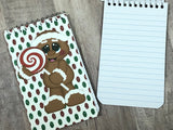 Gingerbread Personalized Stocking Stuffer Notebook
