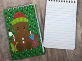 Gingerbread Personalized Stocking Stuffer Notebook