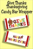 Give thanks this thanksgiving with a fun candy bar thanksgiving card perfect for your thanksgiving dinner guests or friends. #thanskgivingcard #thanksgivingcandybarwrapper #thanksgivingdinnerpartyfavor