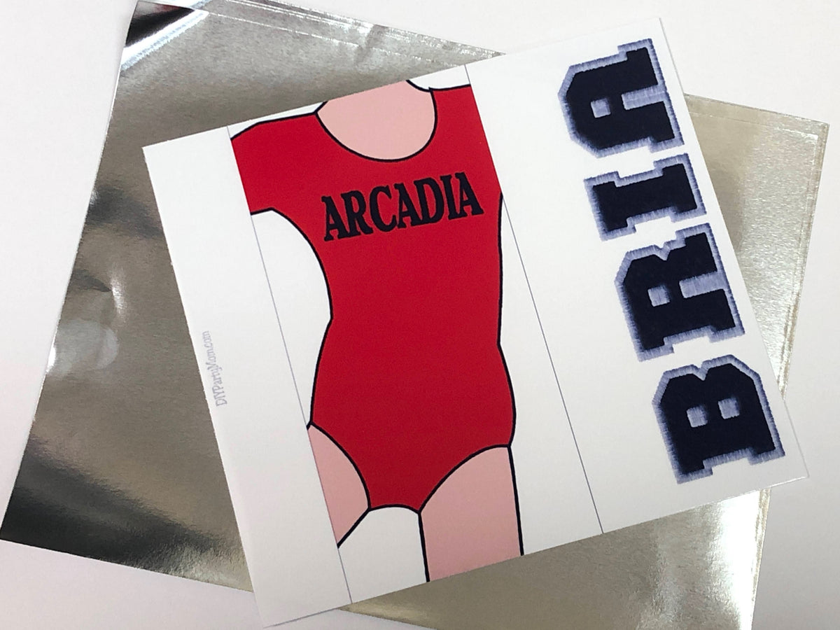 Gymnastics Personalized Candy Bar Wrapper