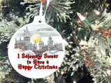 Hogwarts Couple Personalized Christmas Ornament