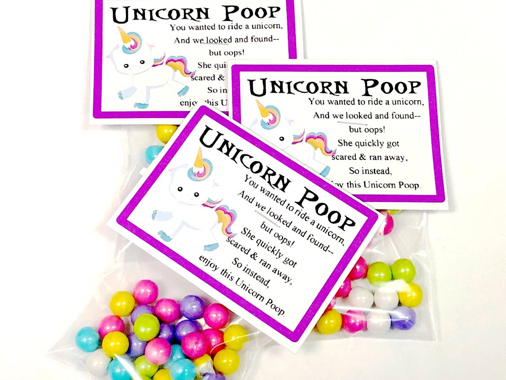 Unicorn Poop Bag Topper
