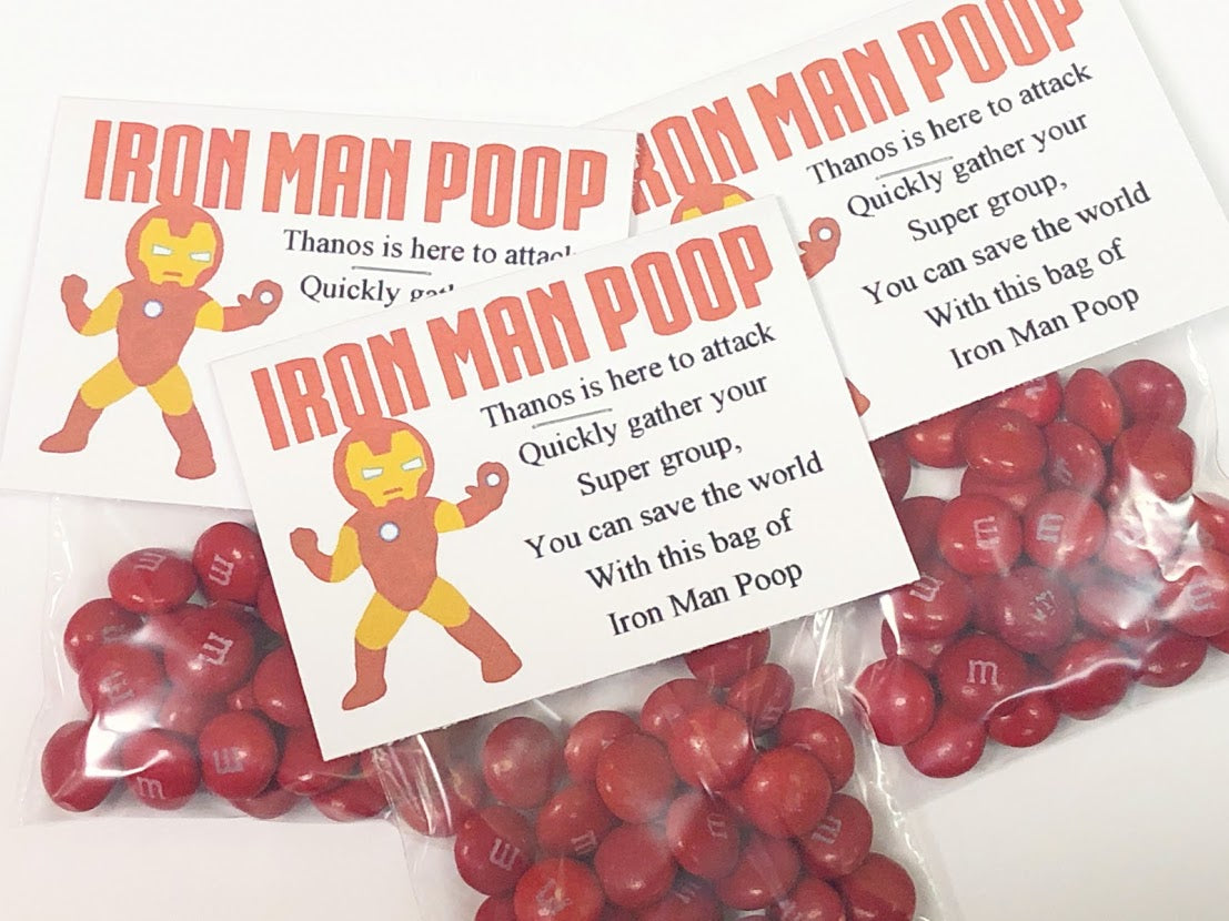 Iron Man Poop Bag Topper