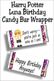 Harry Potter Candy Bar Wrapper Printable Set