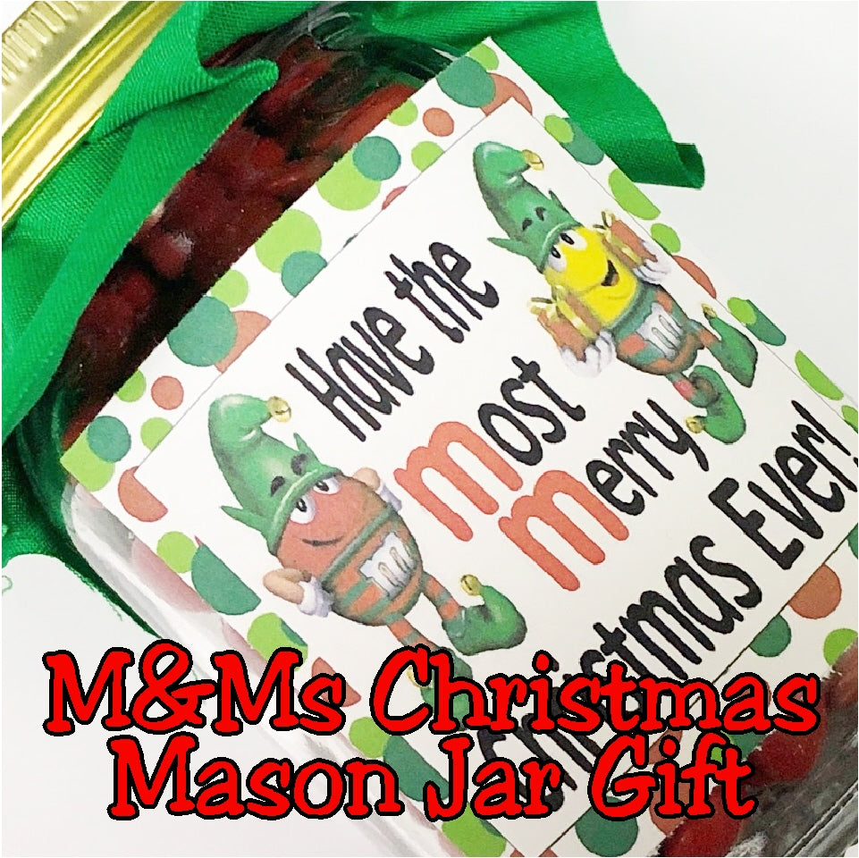 M&M Christmas Bag Topper Printable – DIY Party Mom