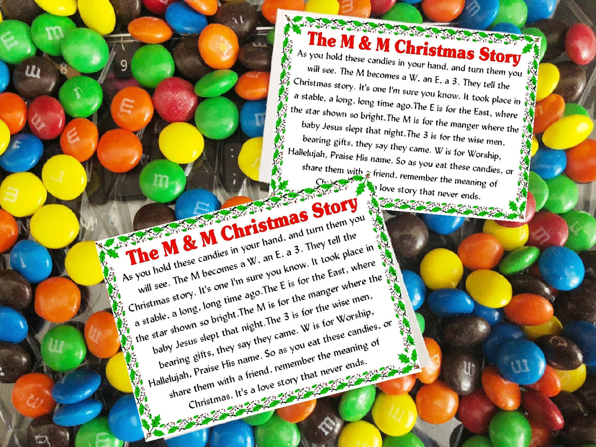 M&M Christmas Story Bag Topper