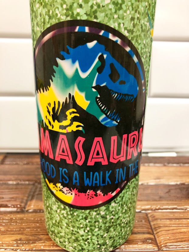 Mamasaurus Walk in the Park 20 ounce Tumbler – DIY Party Mom