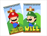 Super Mario Personalized Mini Notebooks