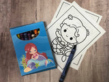 Mermaid Printable Activity Book and Crayon Box