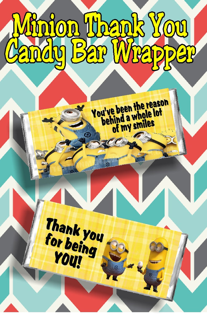 Minion Thank You Candy Bar Wrapper – DIY Party Mom minion-thank-you-candy-bar-wrapper-diy-party-mom
