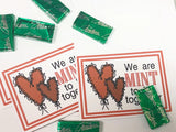 Mint To Be Valentine Candy Bag Topper Printable