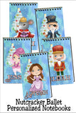 Christmas Nutcracker Ballet Personalized Notebook Stocking Stuffers