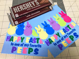 Easter Peeps Candy Bar Wrapper