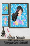 Mermaid Printable Wall Decor