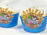 Noah's Ark Printable Cupcake Wrapper