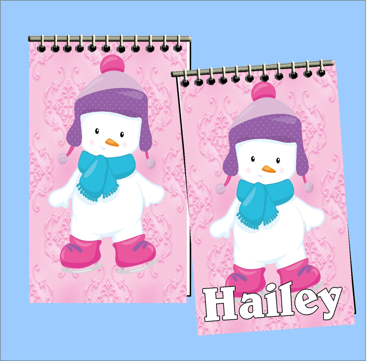 Snowman Stocking Stuffer Christmas Personalized Notebook