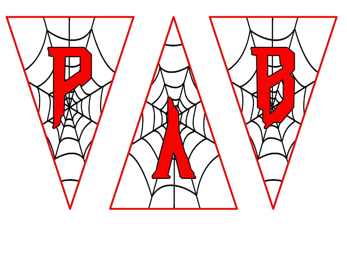 Spiderman Pennant Banner Printable