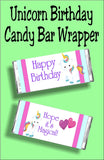 This unicorn candy bar wrapper is perfect for your Unicorn birthday party.  It makes a great card alternative or party favor for your magical birthday party.