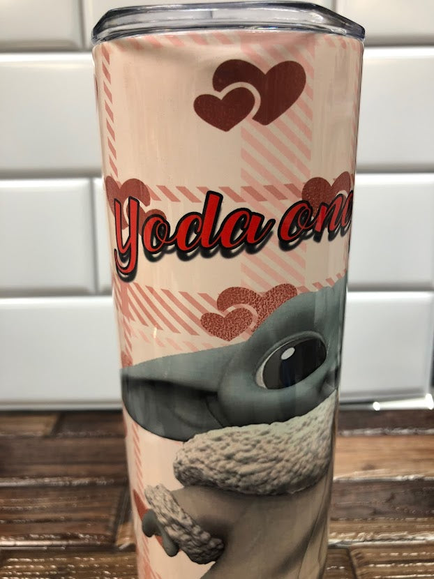 Baby Yoda Valentine Tumbler