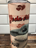 Baby Yoda Valentine Tumbler