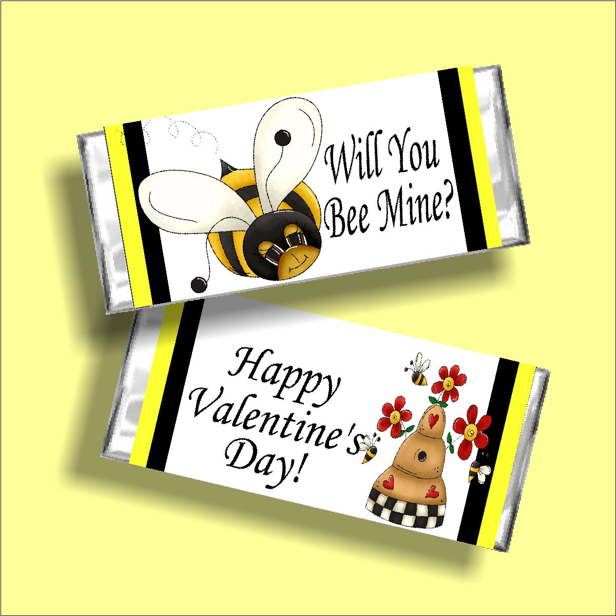 Will You Be Mine Valentine Candy Bar Wrapper