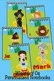 Wizard of Oz Personalized Party Favor Notebook