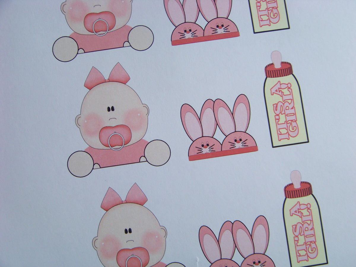 Baby Girl Pale Face Gum Head Printable and Directions
