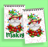 Christmas Gnomes Personalized Notebook Stocking Stuffers