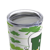 St Patrick's Day Monogram Alphabet Tumbler or Ceramic mug