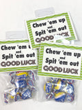 Chew 'Em Up Football Team Printable Bag Topper