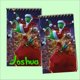 Christmas Grinch Personalized Stocking Stuffer Notebooks