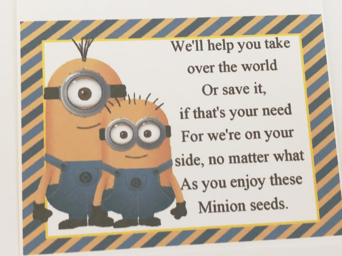 Minion Seeds Bag Topper Printable