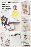 Bring the while gang to your Beauty and the Beast party with these fun, personalized mini notebooks  notebooks make great party favors or treats at your party and are the perfect way to say thank you for coming
