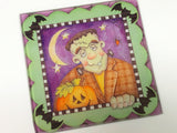Halloween Monster Glass Coaster Set