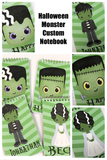 Frankenstein Halloween Monster Personalized Notebook Party Favor