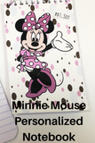 Mickey and Minnie Mouse Personalized Notebook Party Favor