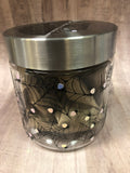 Halloween Spiders Glass Candy Jar