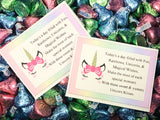 Unicorn Kisses with Unicorn Face Bag Topper