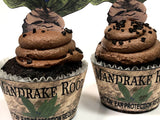 Mandrake Cupcake Wrappers and Toppers
