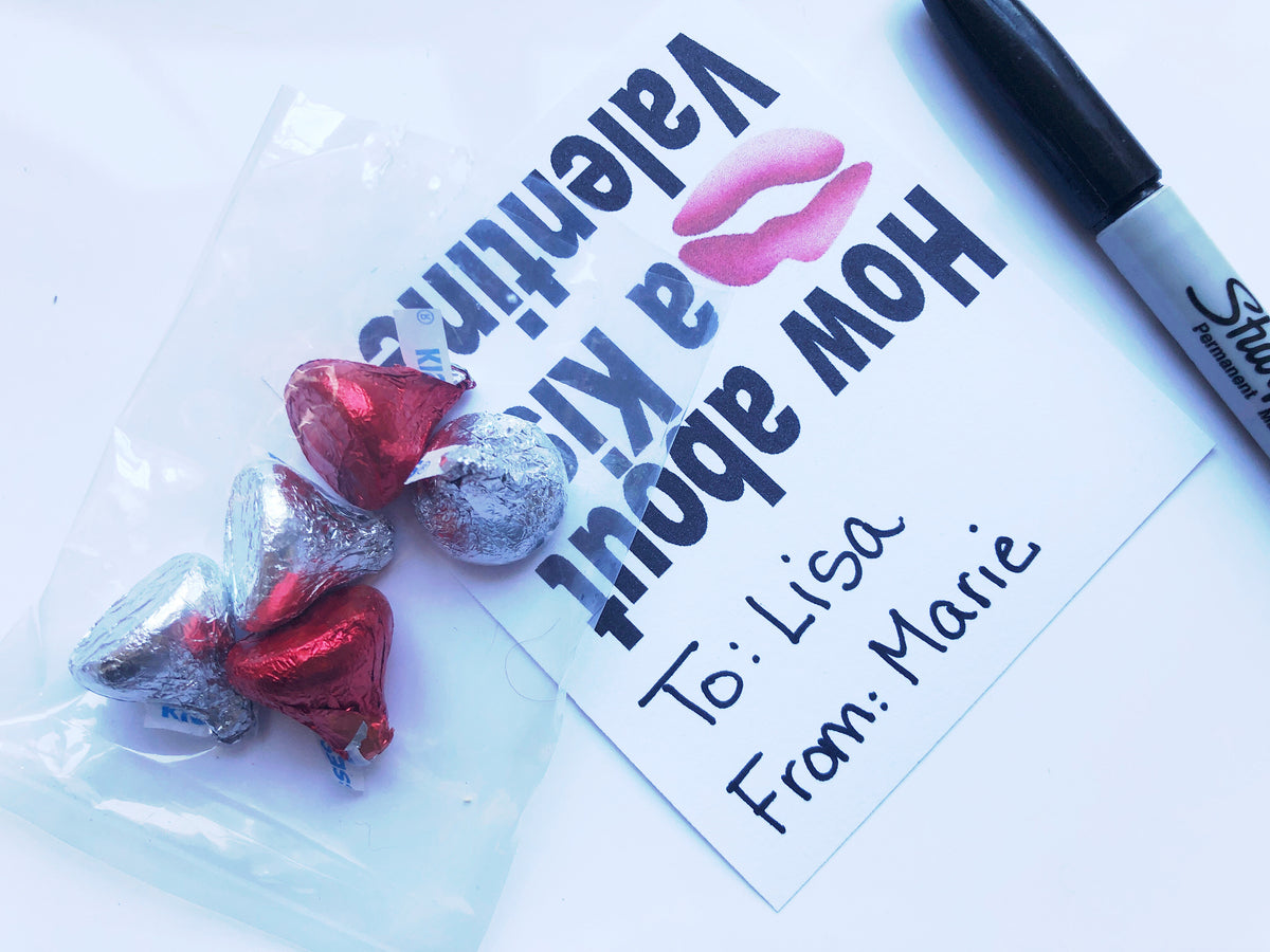 Kiss Valentine Bag Topper