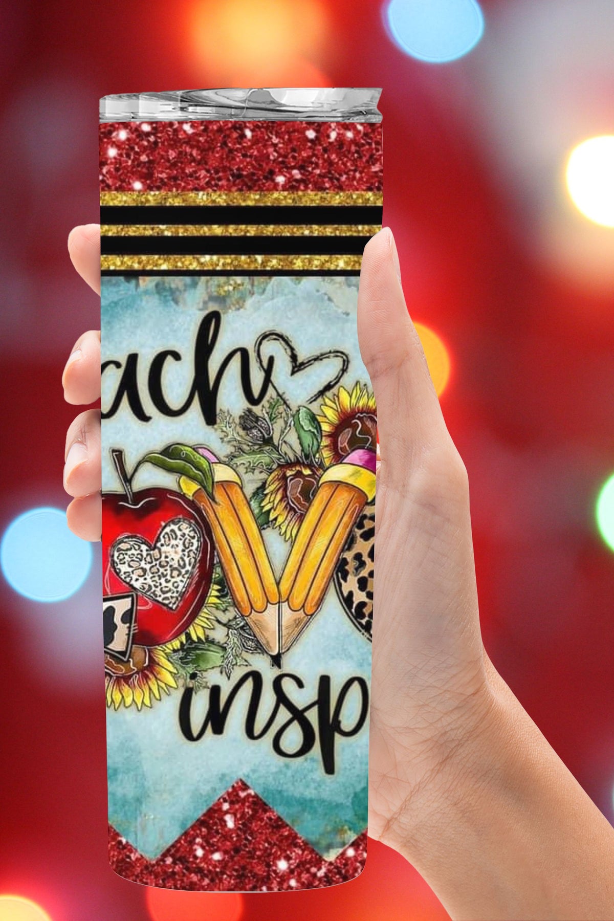 Teach Love Inspire Teacher Tumbler *260