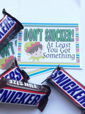 Christmas Snickers Printable Bag Toppers