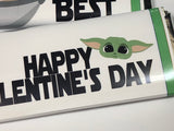 Baby Yoda Valentine Candy Bar Wrapper Printable