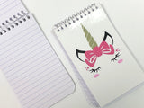 Unicorn Notebook Personalized Party Favor
