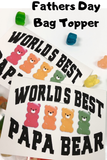 Papa Bear Bag Topper
